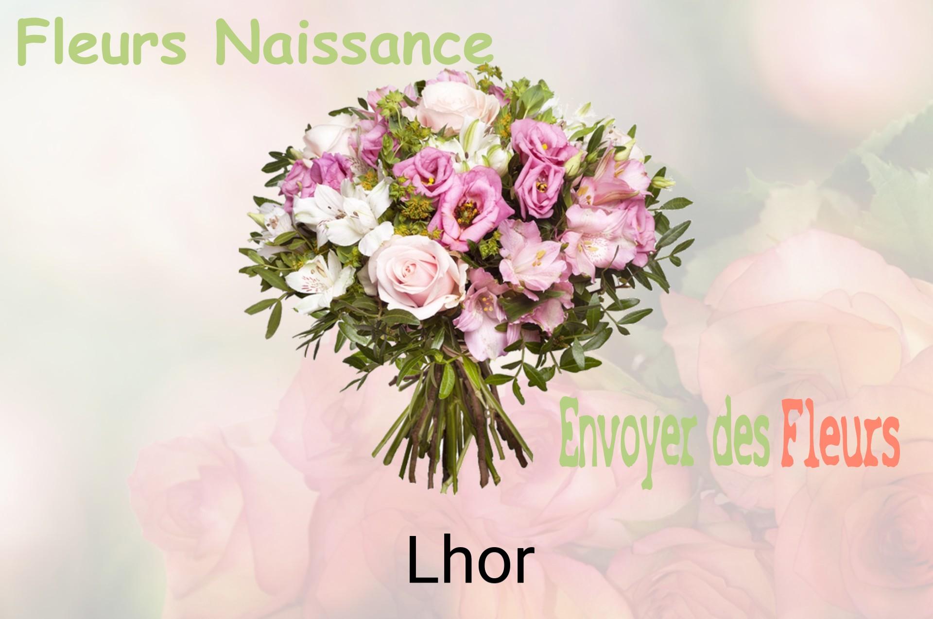 Bouquet de fleurs de naissance livré à Lhor
